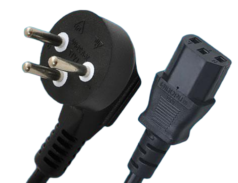 Israel Power Cords, SI-32 Plug To IEC 60320 C13 Connector, Type H, 3 Poles Plug, SII Certified Israel Power Cords, SI-32 Plug To IEC 60320 C13 Connector, Type H, 3 Poles Plug, SII Certified