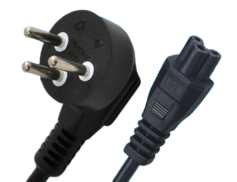 Israel Power Cords, SI-32 Plug To IEC 60320 C5 Laptop Connector, Type H, 3 Poles Plug, SII Certified Israel Power Cords, SI-32 Plug To IEC 60320 C5 Laptop Connector, Type H, 3 Poles Plug, SII Certified