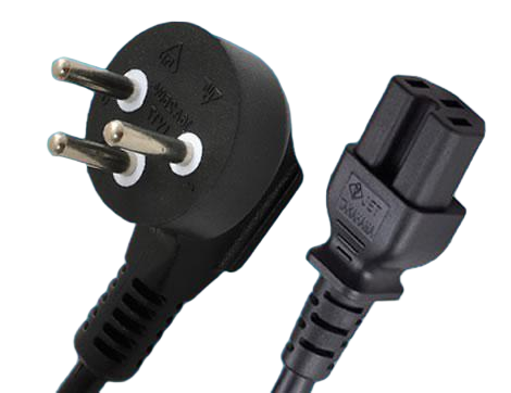 Israel Power Cords, SI-32 Plug To IEC 60320 C15 Connector, Type H, 3 Poles Plug, SII Certified Israel Power Cords, SI-32 Plug To IEC 60320 C15 Connector, Type H, 3 Poles Plug, SII Certified